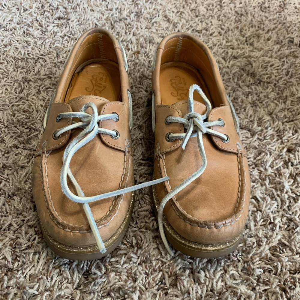 Sperry Gold Cup A/O Sahara glitter
